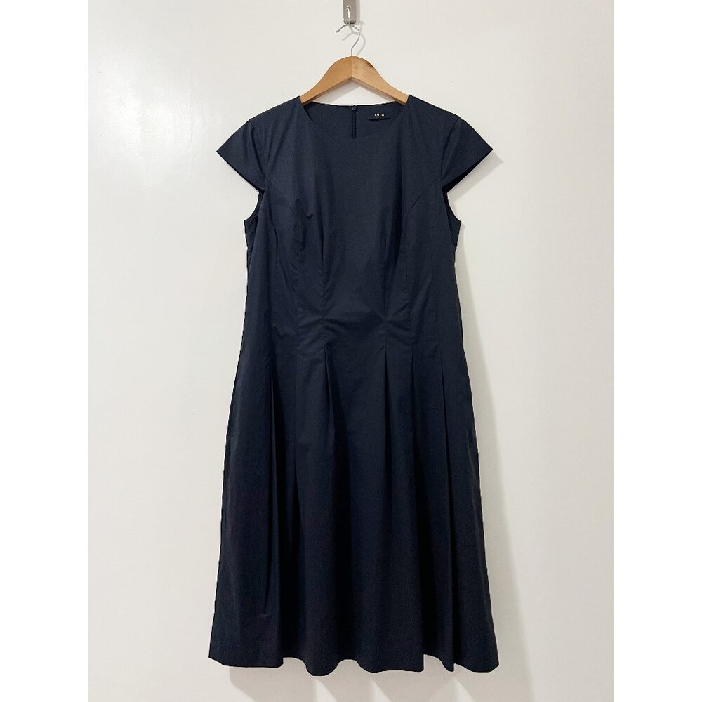 Peserico Made in Italy Navy Cotton Blend Dress Size XL